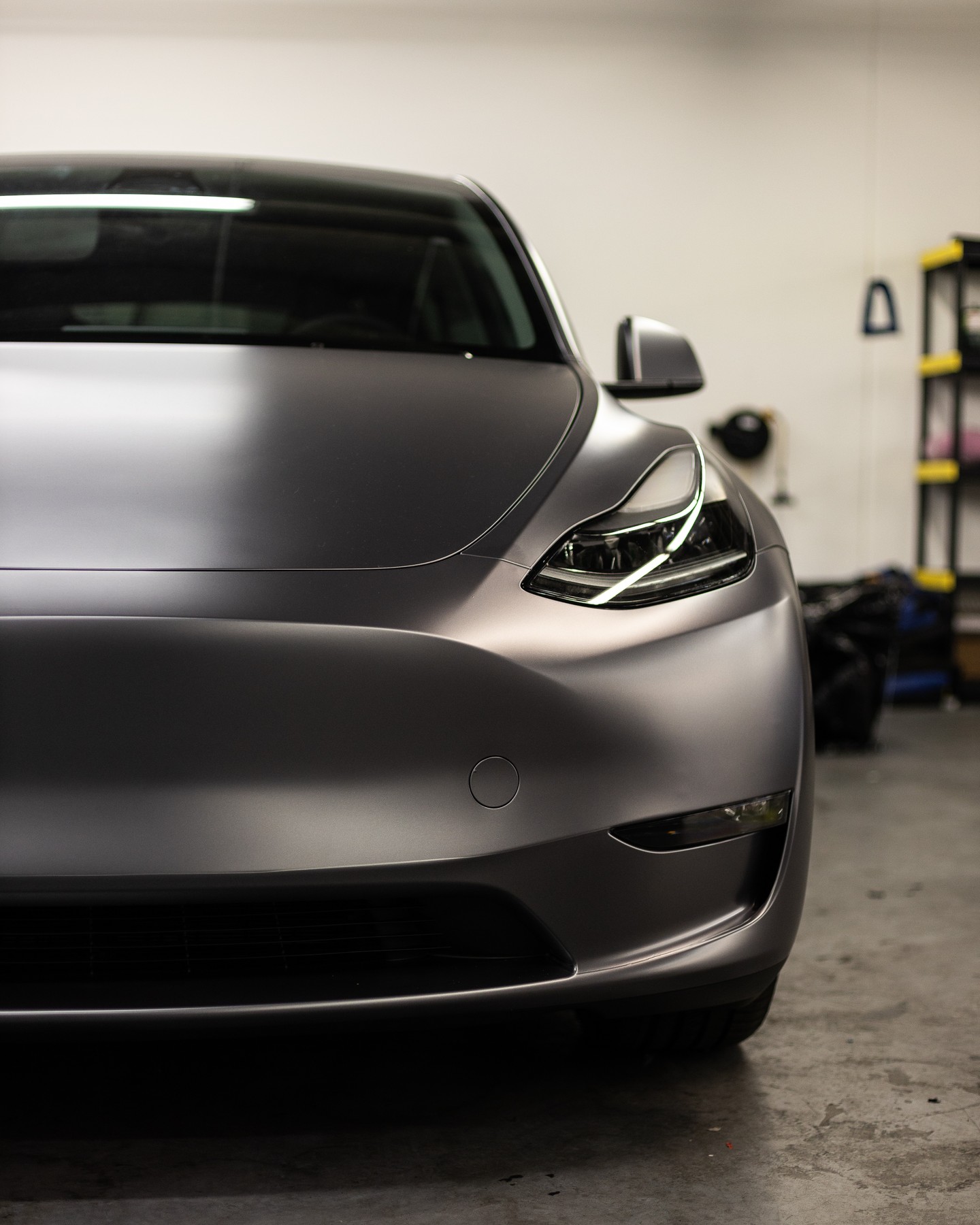 Tesla Model 3   Matte AMG Volcanic Grey  Vinyl Wrap