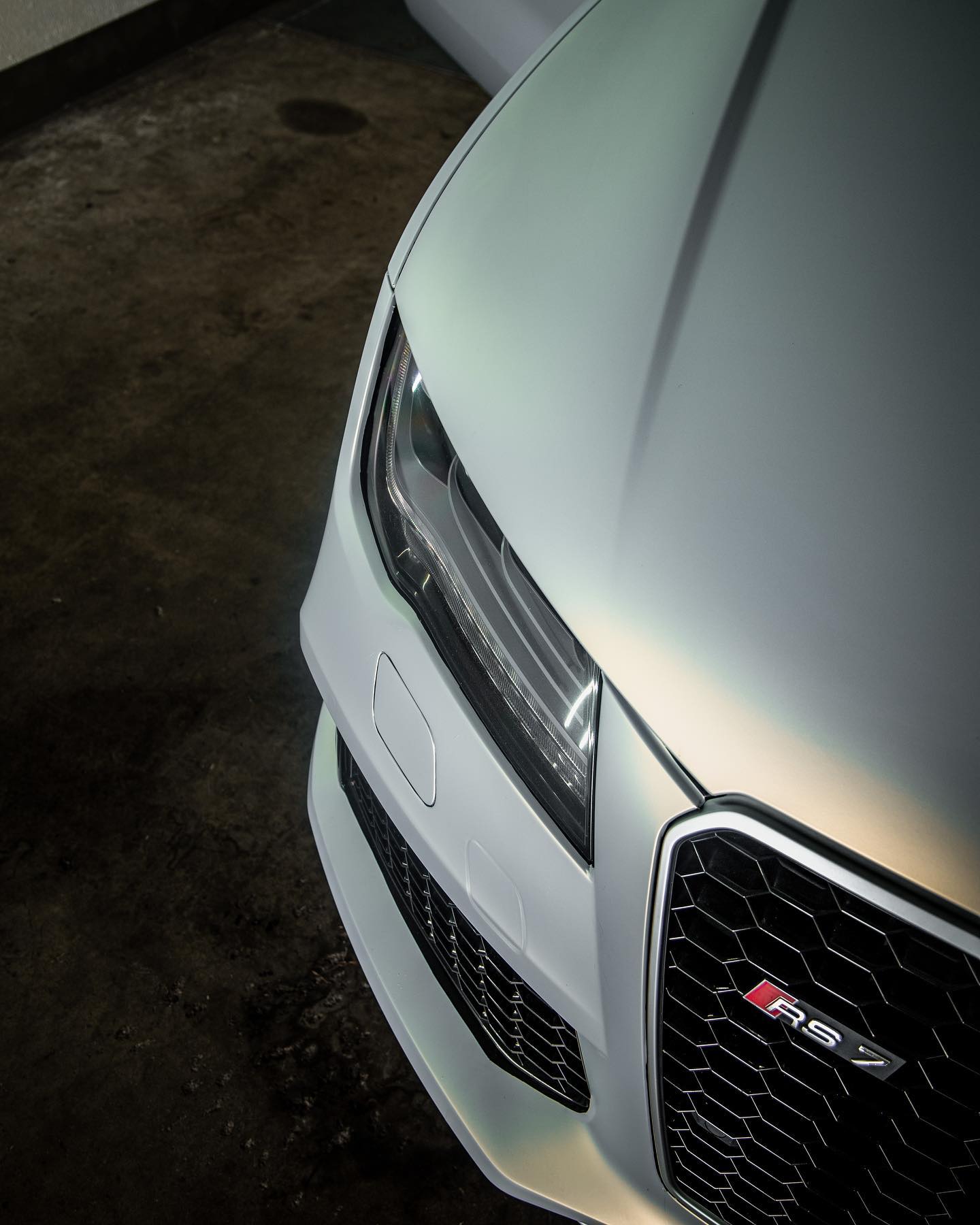 Audi RS7   Matte Metal Green Shift Vinyl Wrap